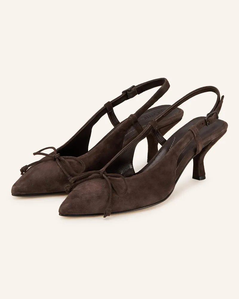 POMME D'OR Slingpumps Henriette braun Dunkelbraun