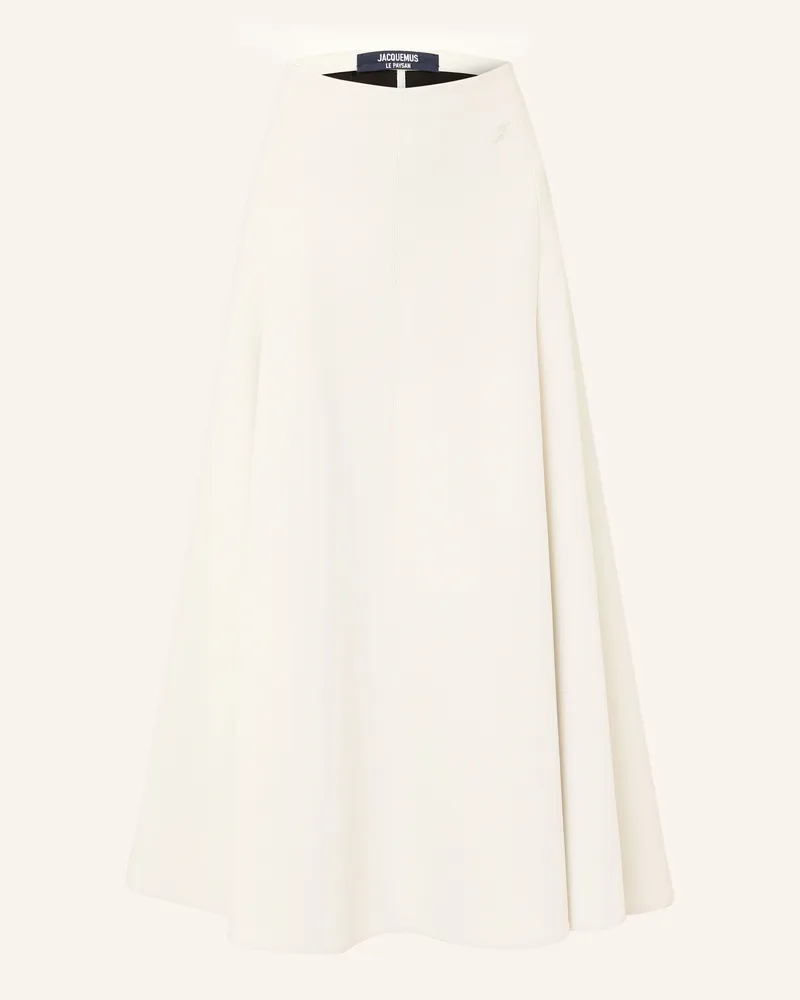 Jacquemus Rock La Jupe Triangle weiss Creme