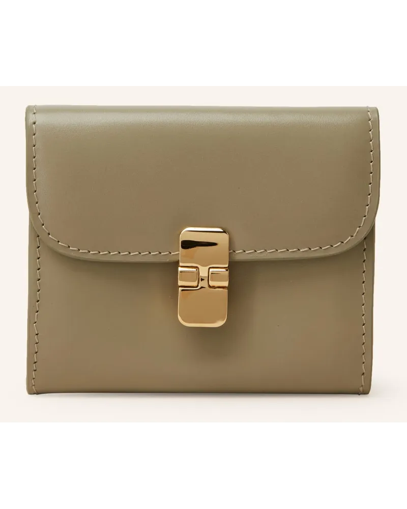 A.P.C. Geldbörse COMPACT GRACE Gruen