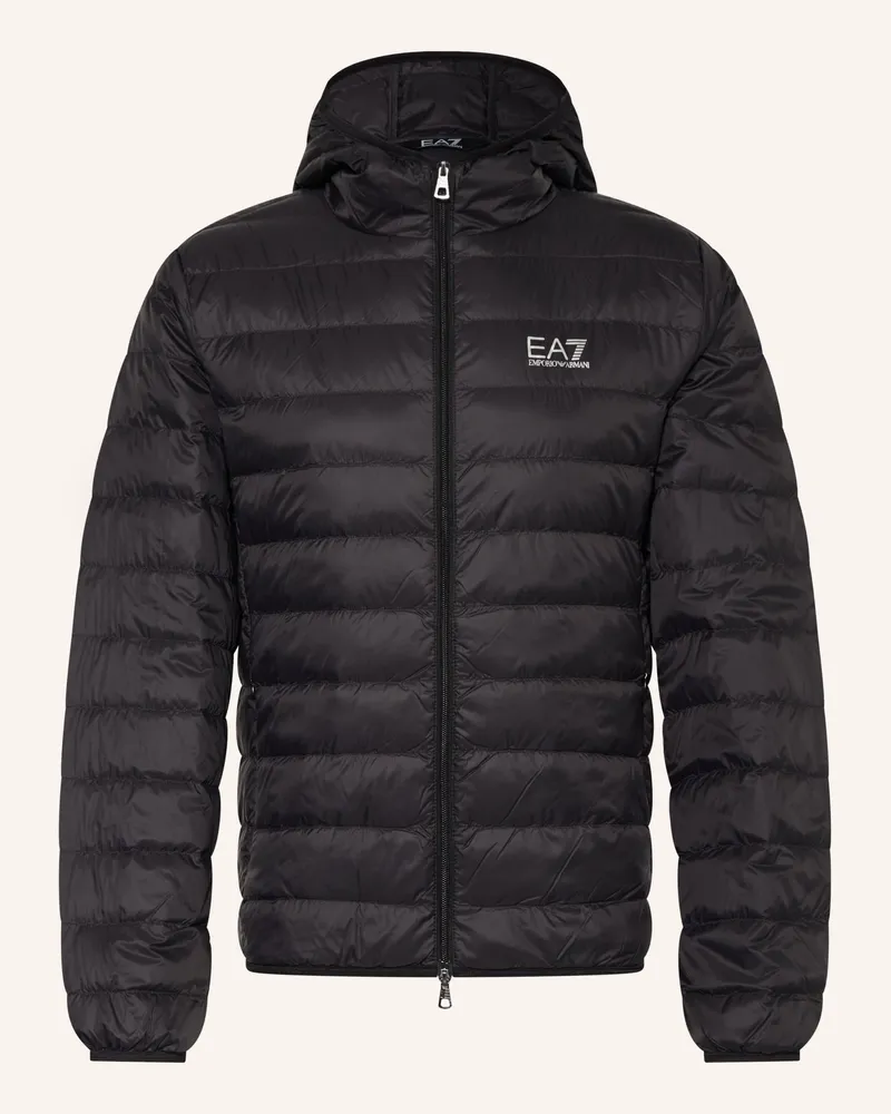 EA7 Lightweight-Daunenjacke Core Identity schwarz Schwarz