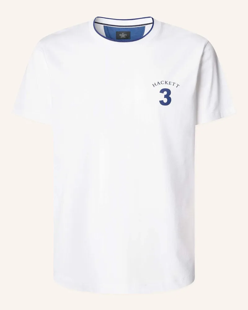 Hackett T-Shirt HERITAGE NUMBER TEE Weiss