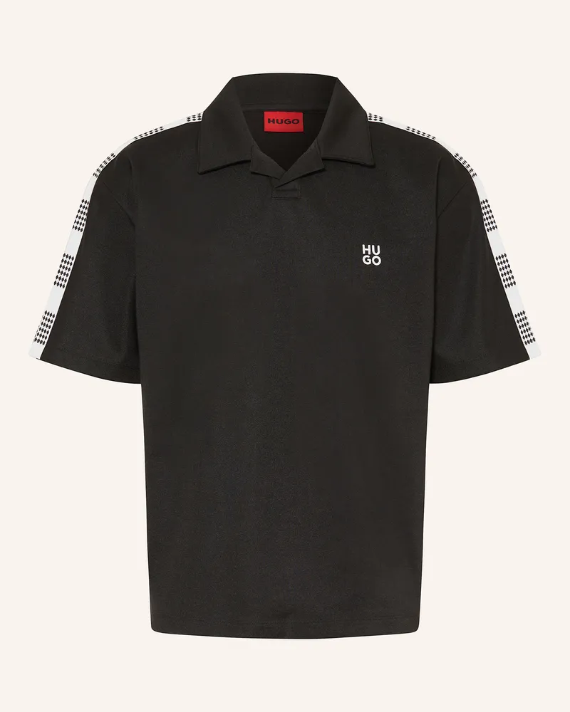 HUGO BOSS Jersey-Poloshirt DALPARS Schwarz