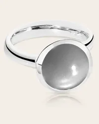 TAMARA COMOLLI Ring RING BOUTON LARGE MOONSTONE GREY aus 18K Silber