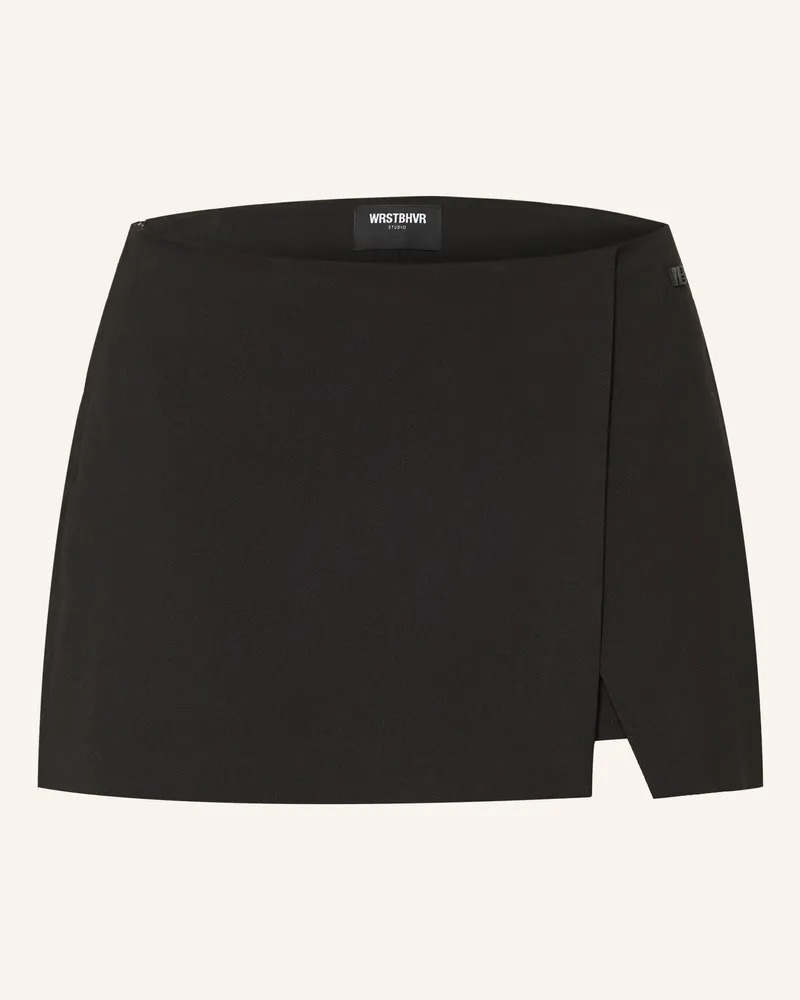 WRSTBHVR Skort BENTE in Wickeloptik Schwarz