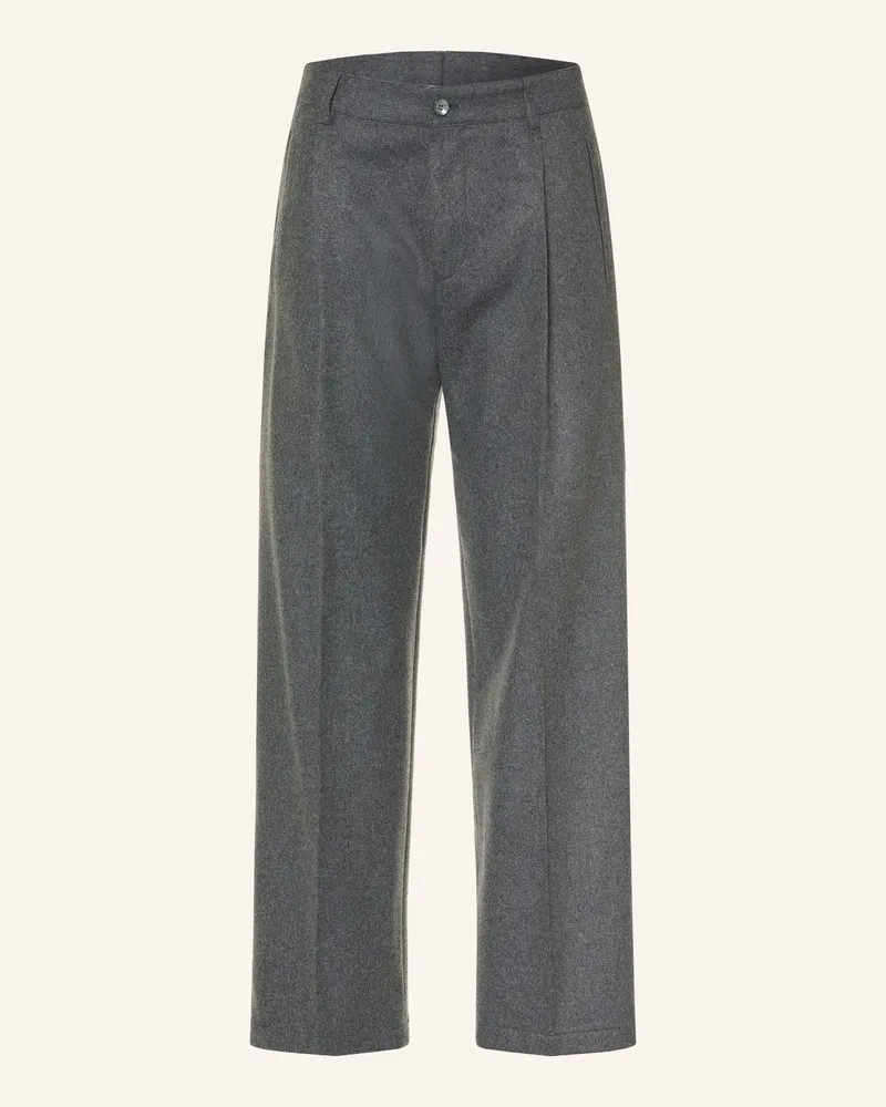 Strellson Flanellhose Jarod Loose Fit grau Dunkelgrau