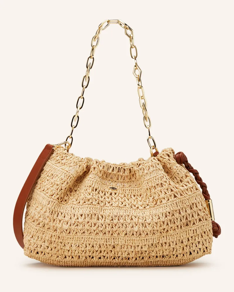 ba&sh Schultertasche JUNE Hellbraun