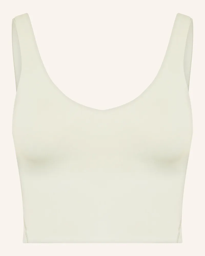 LULULEMON Yoga-Top Flow Y B/C weiss Hellgrün