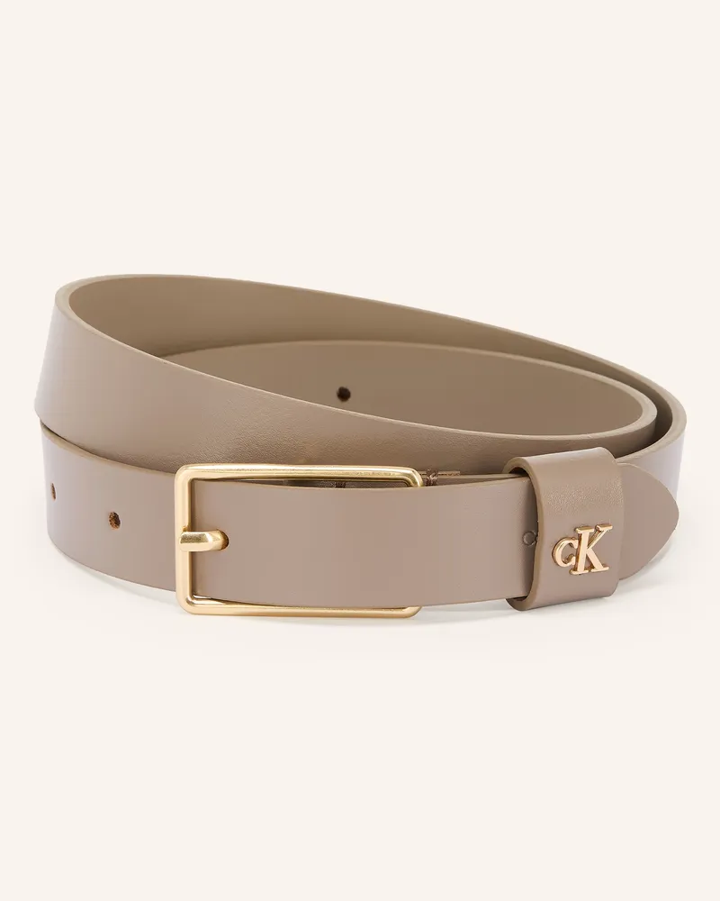 Calvin Klein Ledergürtel beige Beige