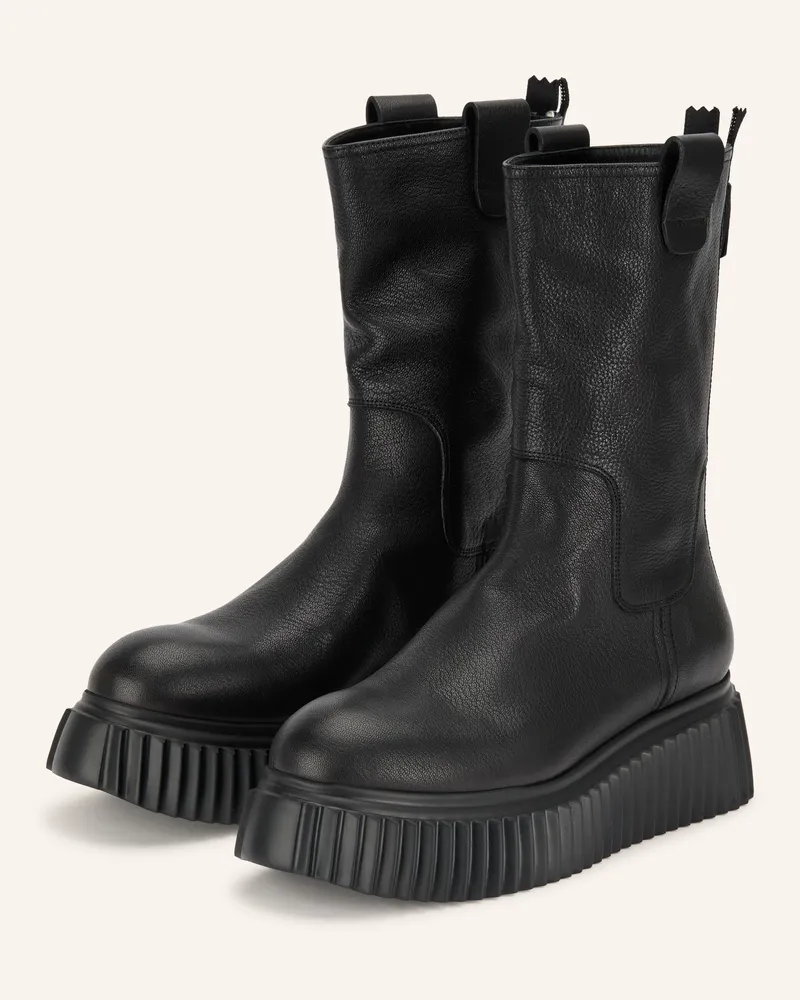 Attilio Giusti Leombruni Plateau-Boots Milagros schwarz Schwarz