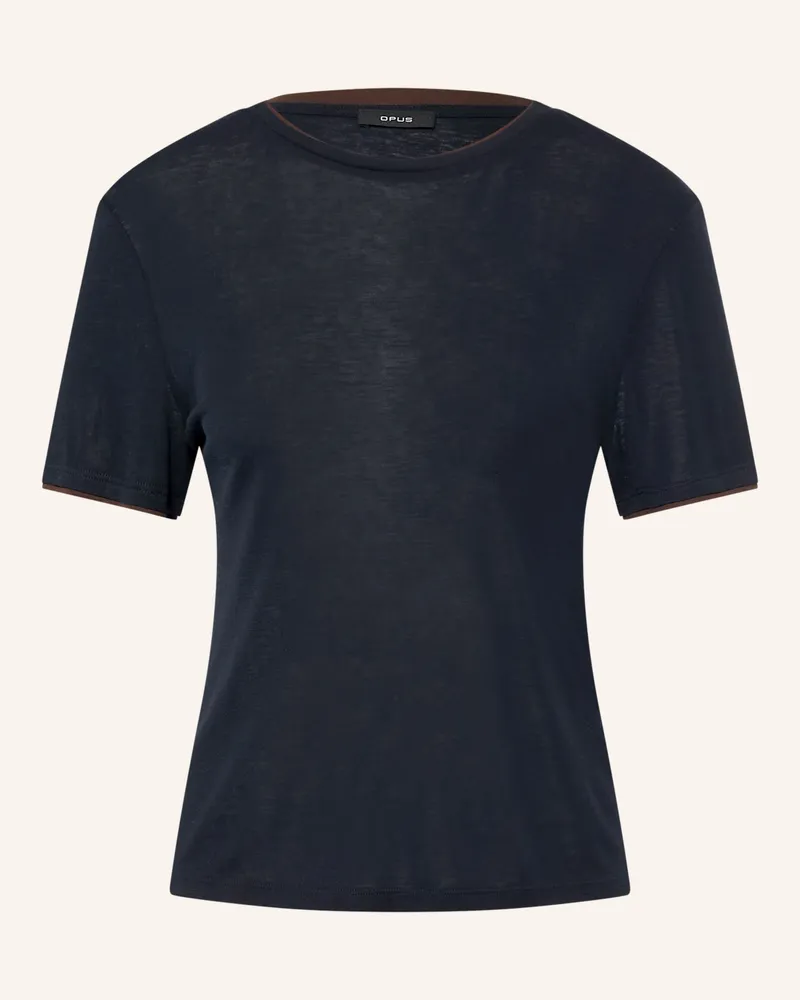 OPUS T-Shirt Soppel blau Dunkelblau