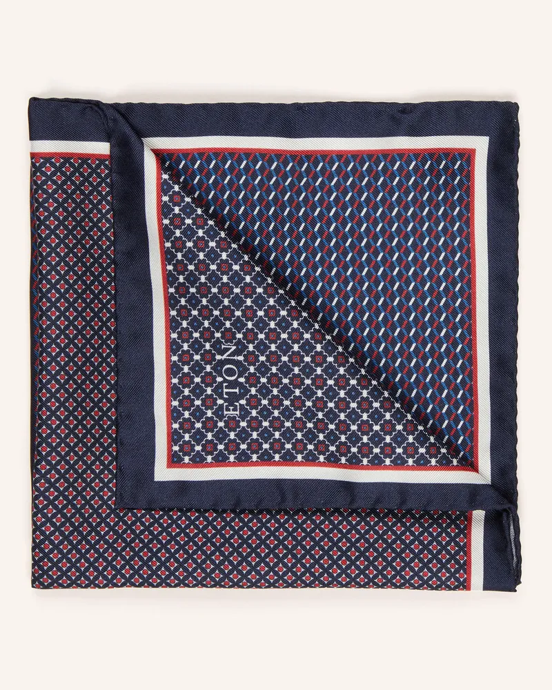 Eton Einstecktuch blau Dunkelblau