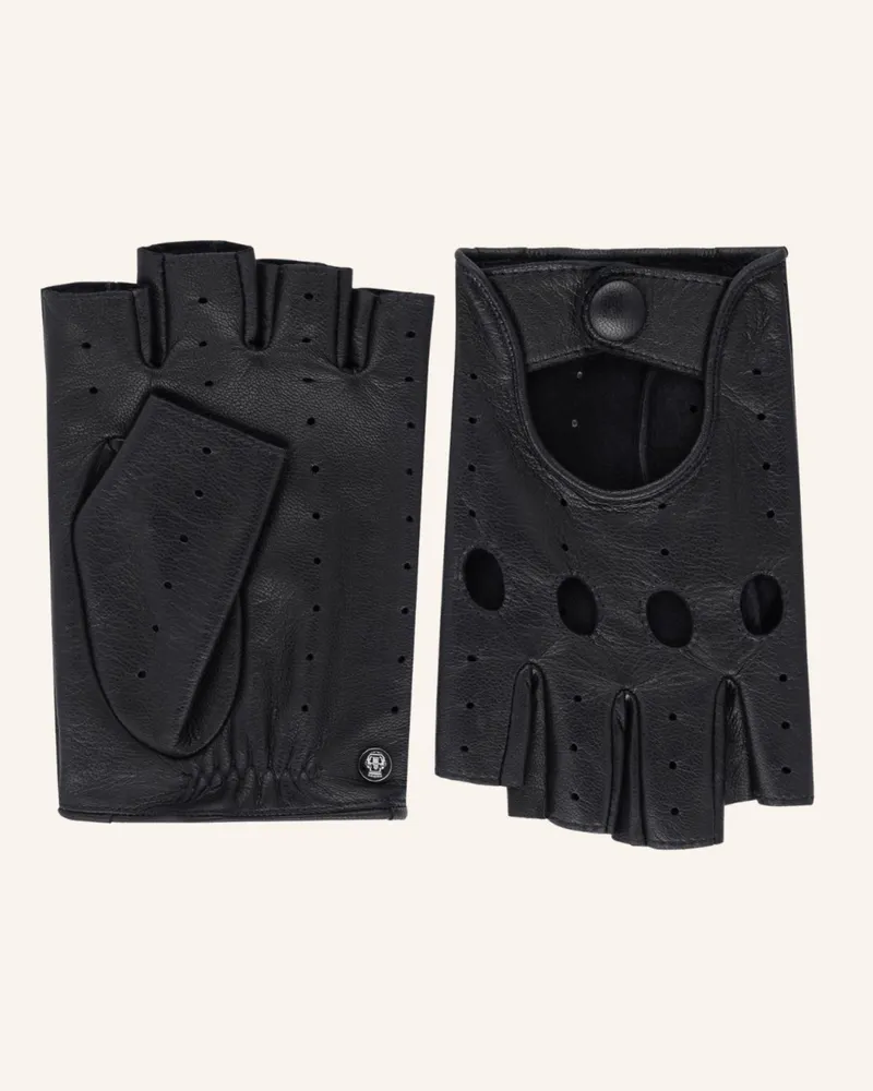 Roeckl Handschuhe Palermo Autofahrer schwarz Schwarz
