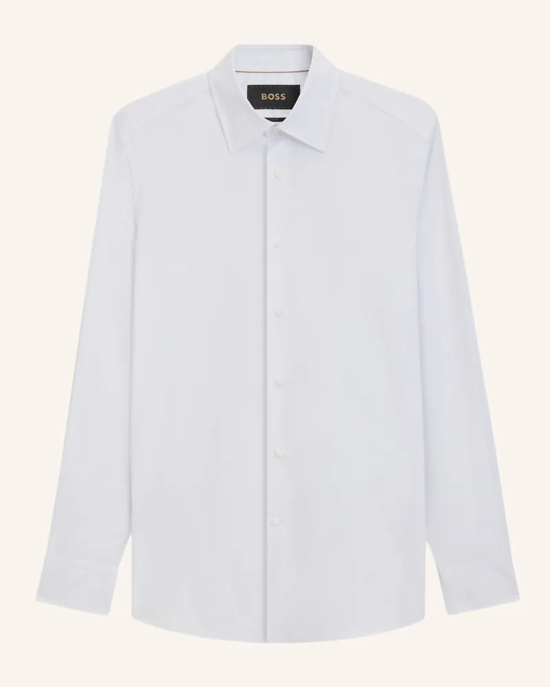 HUGO BOSS Business Hemd L-HAYS-KENT-C1-243 Slim Fit Weiss