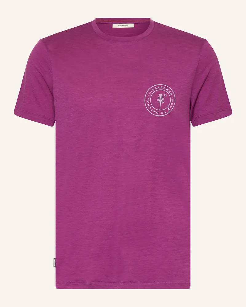 Icebreaker T-Shirt MERINO 150 TECH LITE™ aus Merinowolle Lila