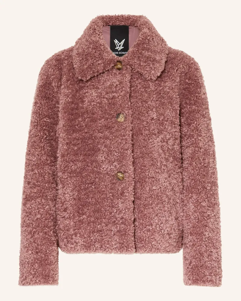 Fuchs Schmitt Teddyfell-Jacke rosa Altrosa
