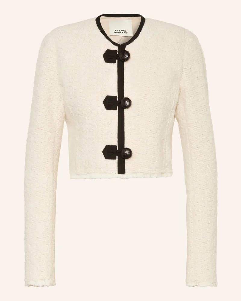Isabel Marant Kastenjacke Gradilia Aus Bouclé weiss Ecru