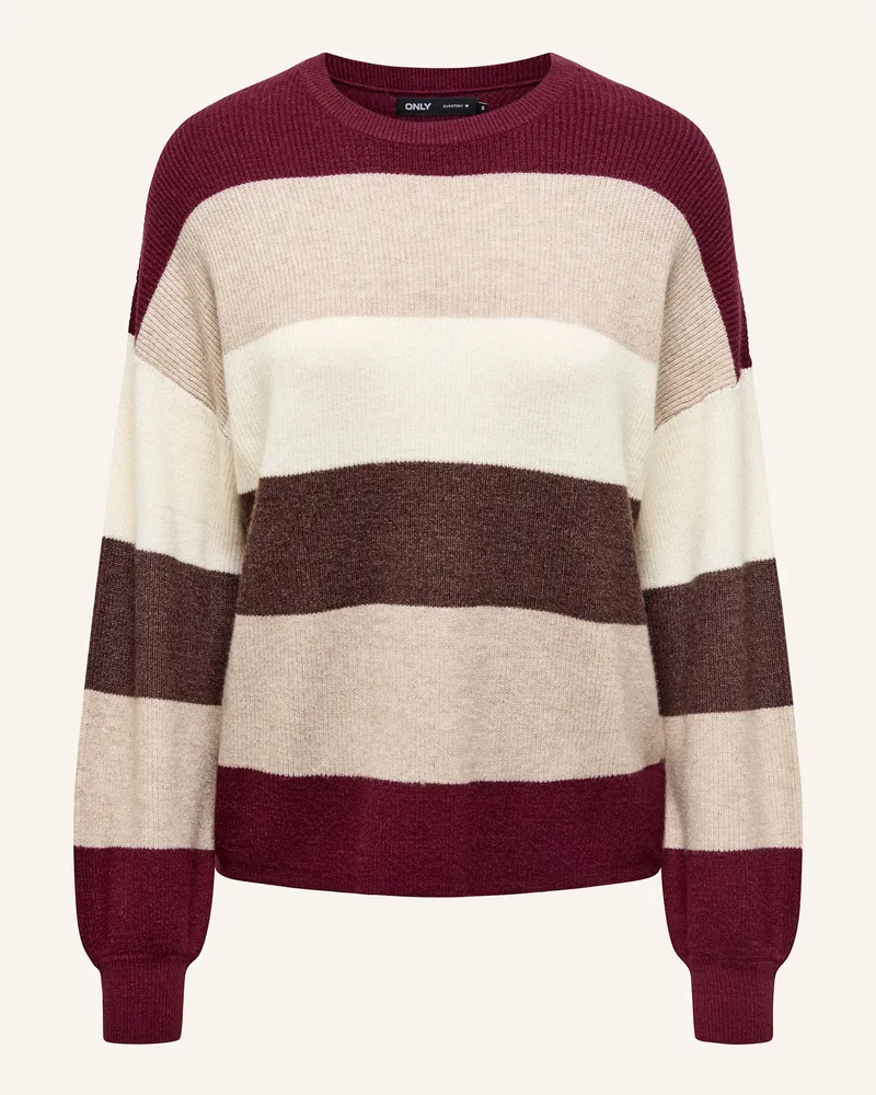 only Pullover Dunkelrot