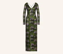 Kleid Aille Mit Pailletten gruen
