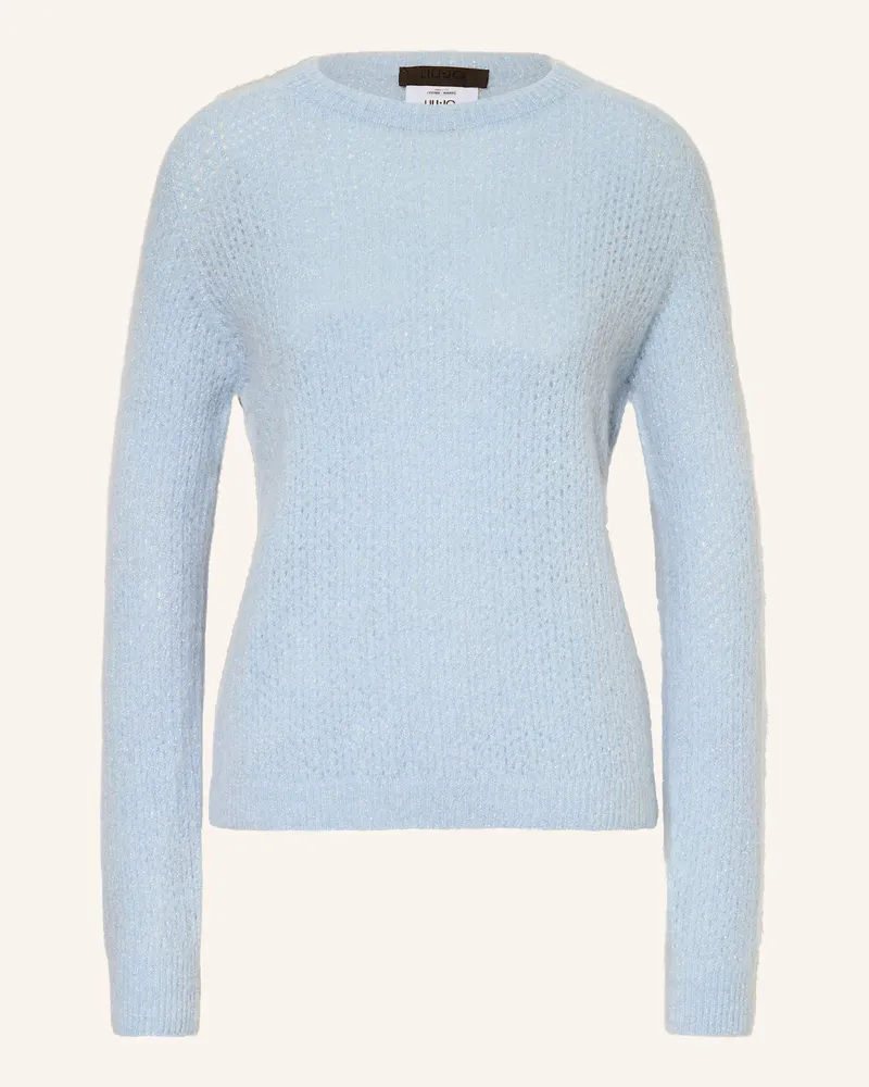 Liu Jo Pullover mit Alpaka Hellblau