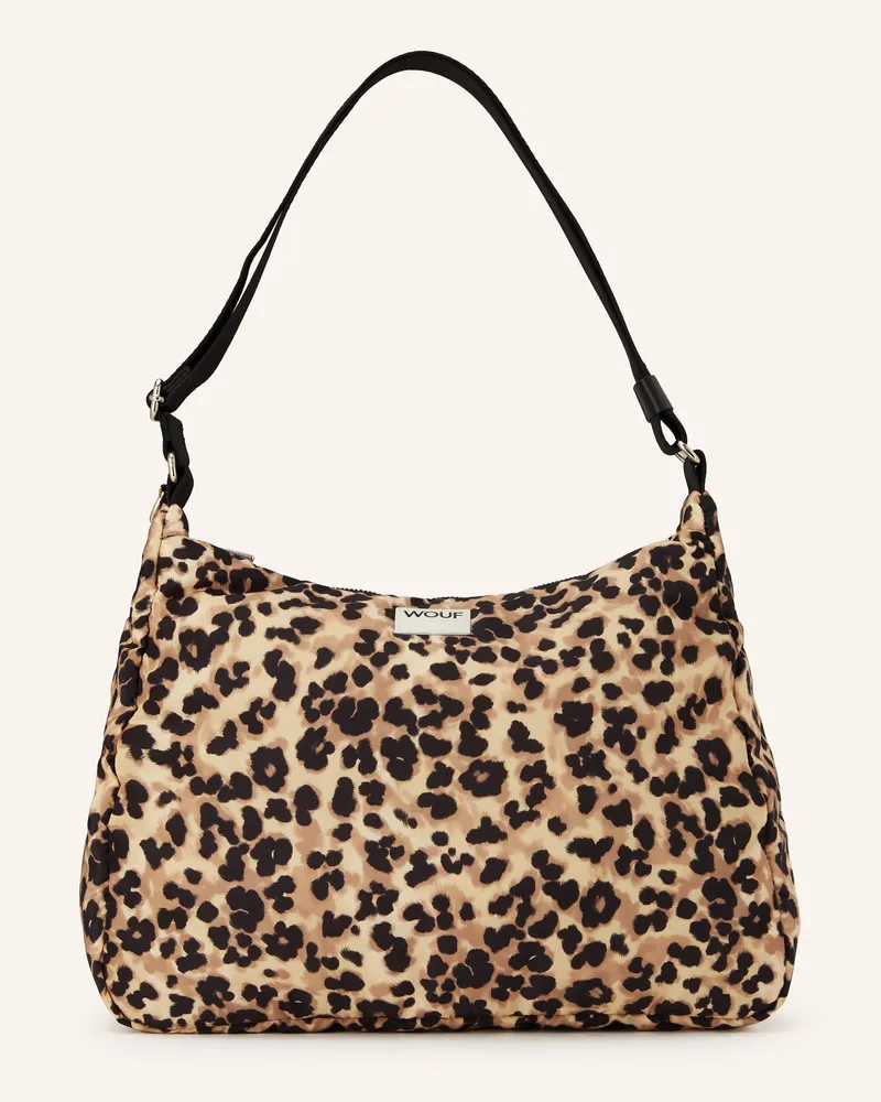 WOUF Schultertasche FELINE Camel