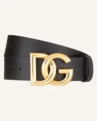 Dolce & Gabbana Ledergürtel Schwarz