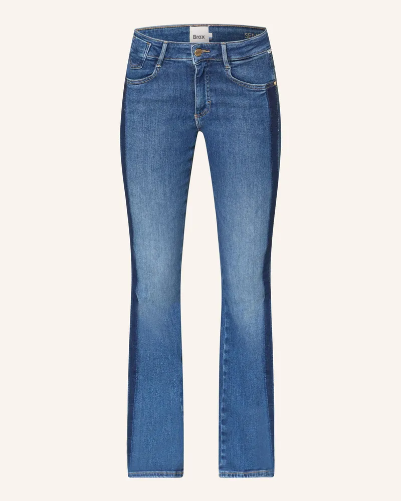 Brax Bootcut Jeans Ana Mit Galonstreifen blau 27