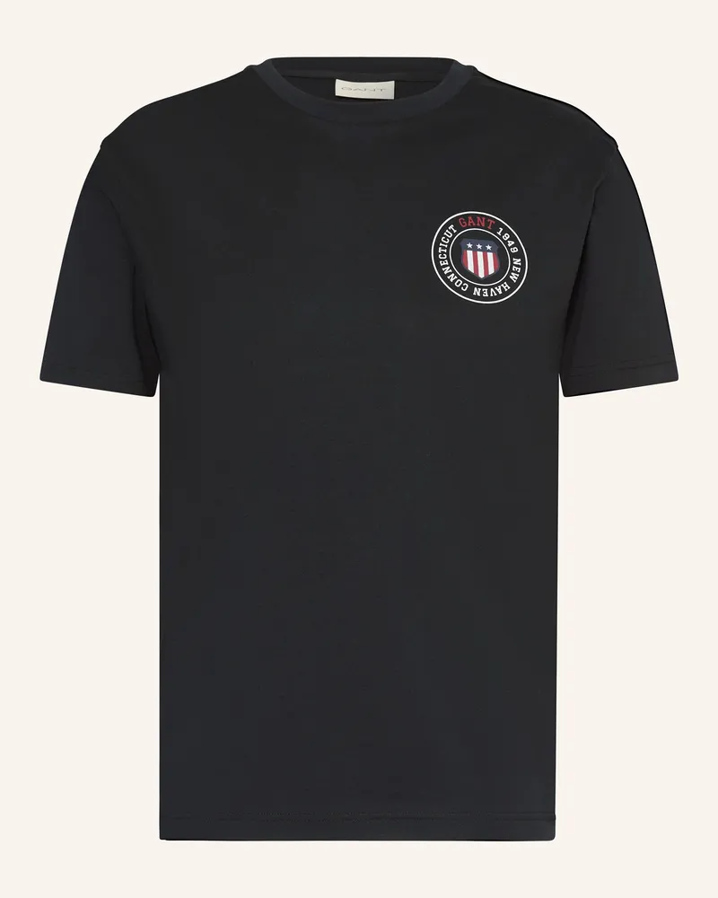 Gant T-Shirt GRAPHIC Schwarz