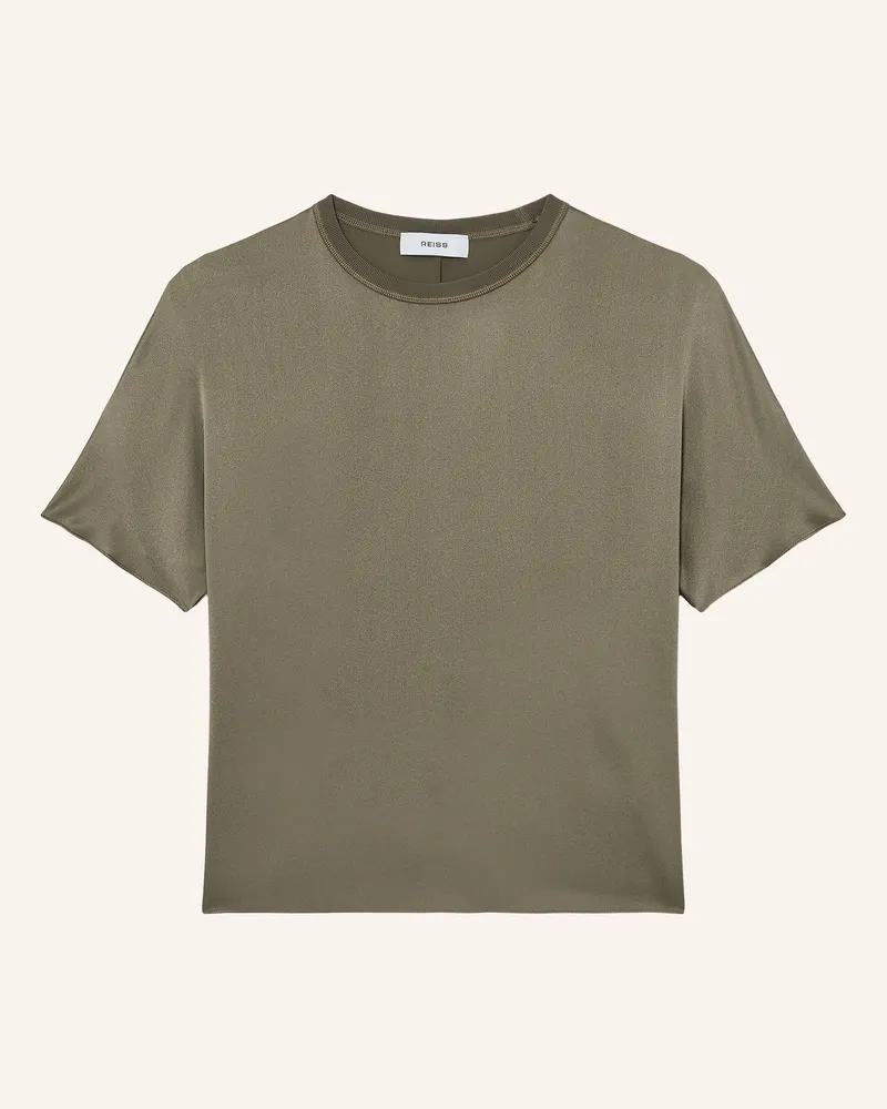 Reiss Blusenshirt LENA aus Seide Khaki