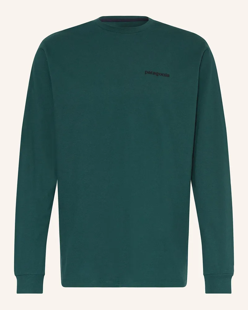 Patagonia Longsleeve P-6 Dunkelgrün