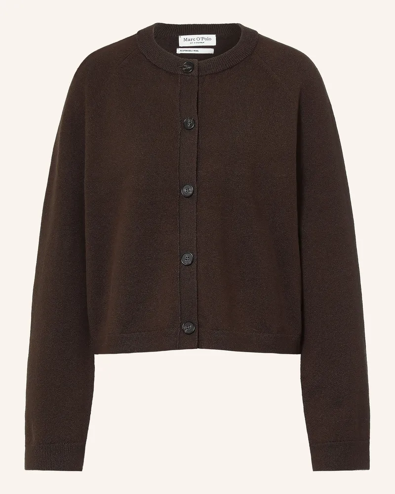 Marc O'Polo Strickjacke braun Dunkelbraun