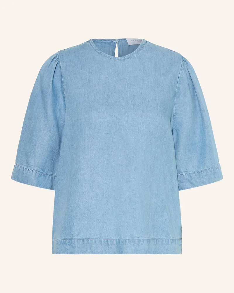 Rich&Royal Blusenshirt In Jeansoptik blau Hellblau