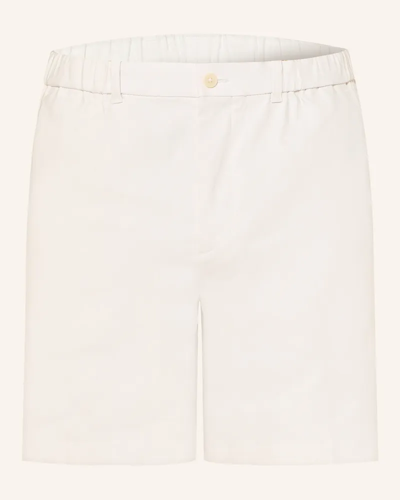 Calvin Klein Chinoshorts Straight Fit mit Leinen Weiss