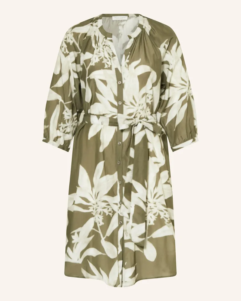 Marc O'Polo Kleid mit 3/4-Arm Hellgrün