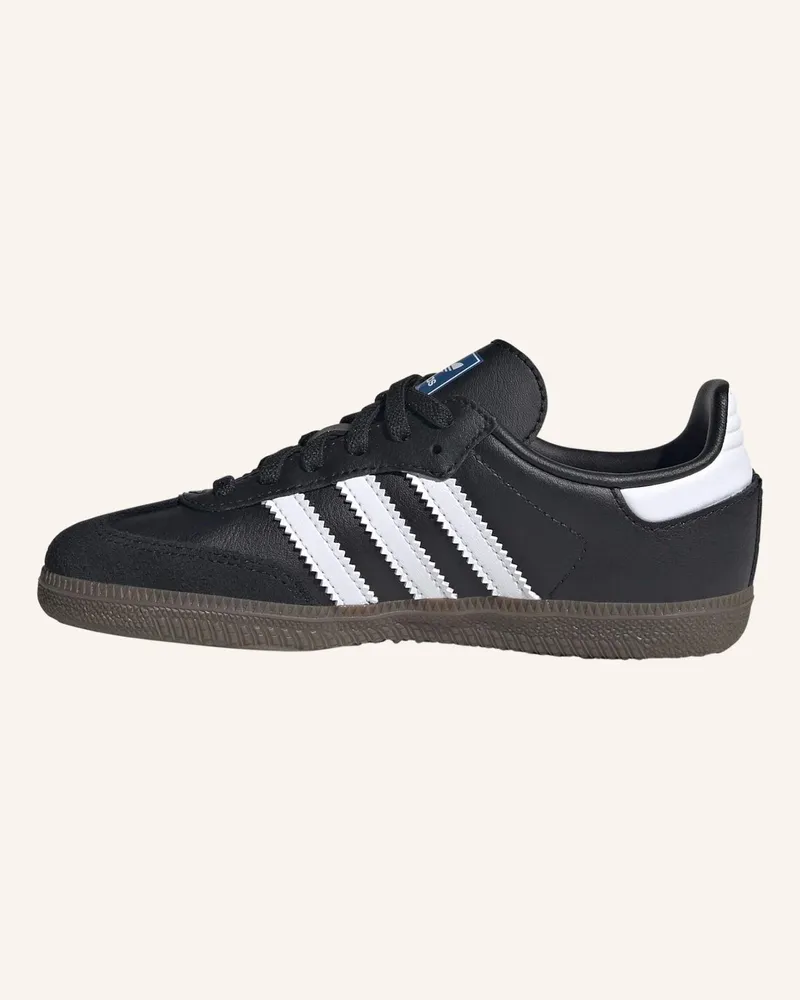 adidas SAMBA OG COMFORT CLOSURE ELASTIC LACE KIDS SCHUH Schwarz