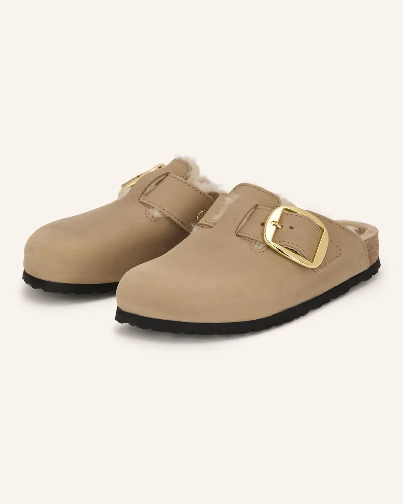 Birkenstock Pantoletten Boston Big Buckle beige Beige
