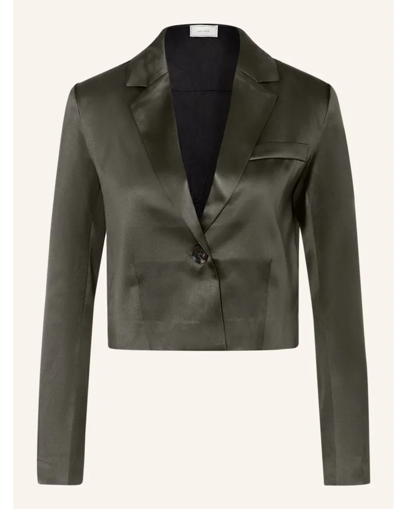 envii Cropped-Blazer ENSTEFANE aus Satin Gruen