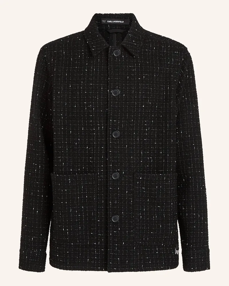 Karl Lagerfeld Hemd schwarz Schwarz