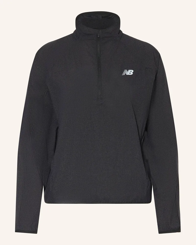 New Balance Laufshirt ULTRA LIGHT HALF ZIP Schwarz