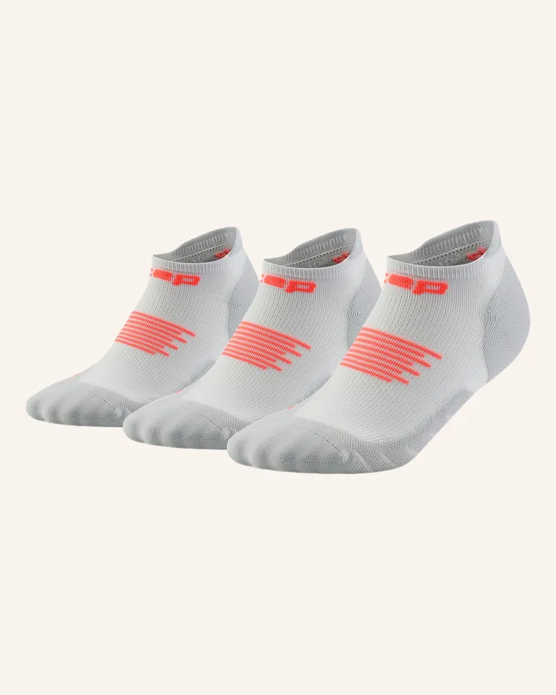 CEP Laufsocken Run 3-Pack No Show Mit Kompression grau Grau