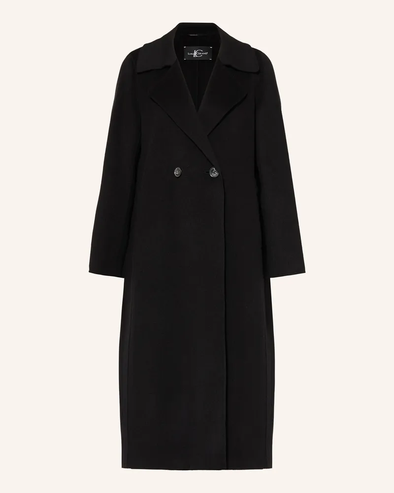 Luisa Cerano Wollmantel schwarz Schwarz