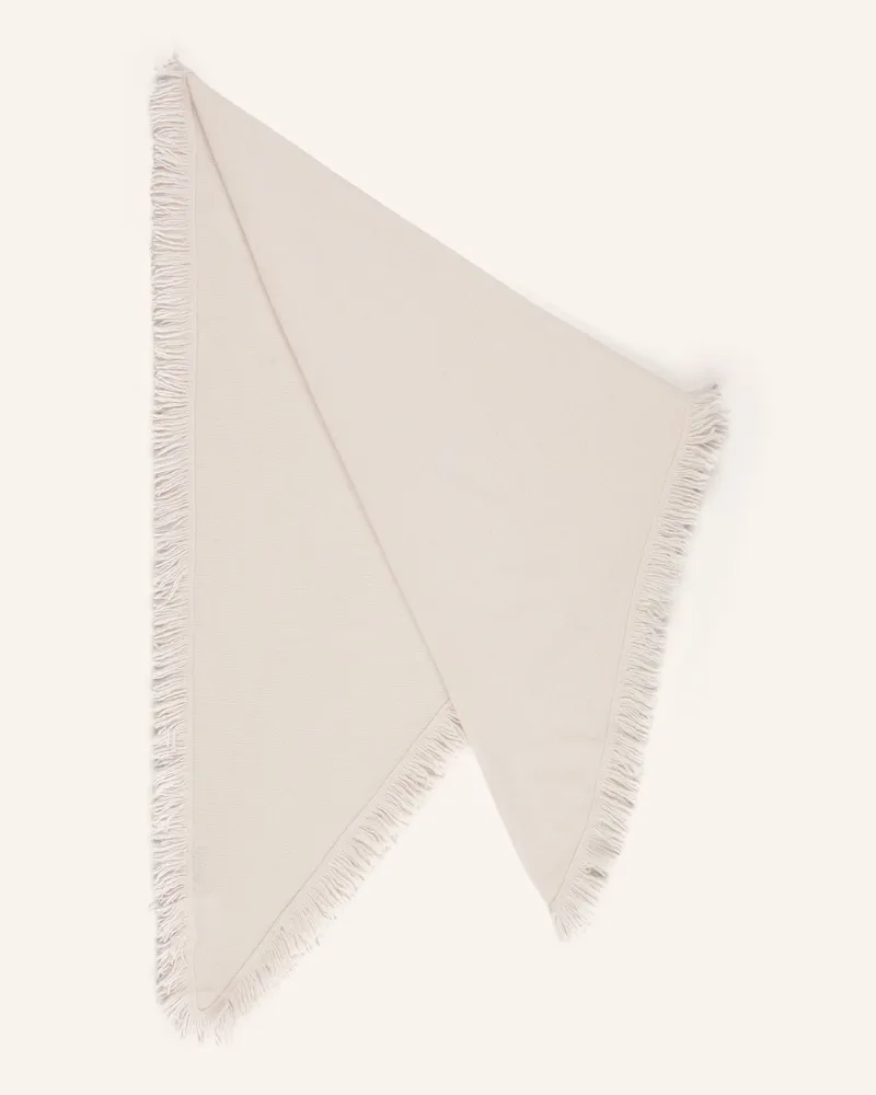 S. Marlon Dreieckstuch Aus Cashmere weiss Hellbraun