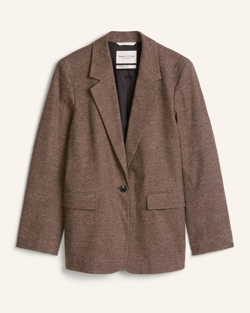 Marc O'Polo Glencheck-Blazer Regular braun Braun