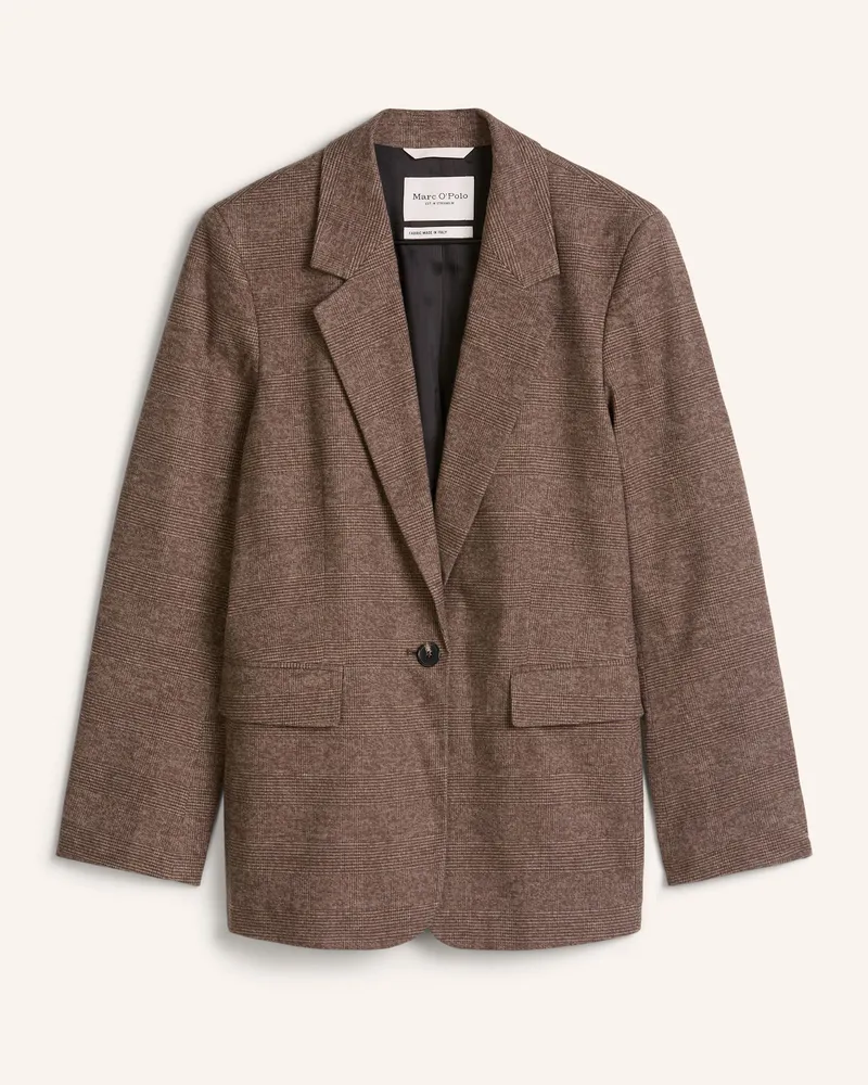 Marc O'Polo Glencheck-Blazer Regular braun Braun