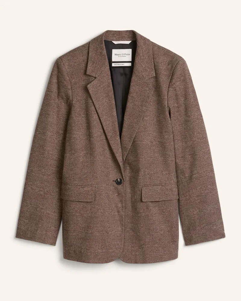 Marc O'Polo Glencheck-Blazer Regular braun Braun