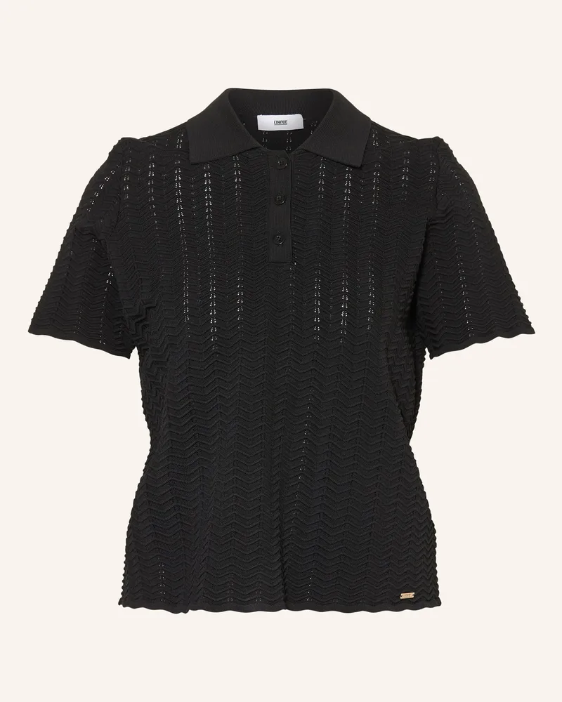 cinque Strick-Poloshirt Cifluto schwarz Schwarz