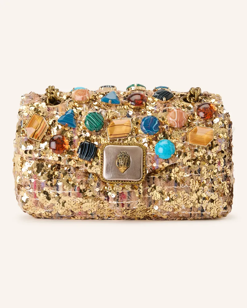 Kurt Geiger Schultertasche Pimlico Mit Pailletten Und Schmucksteinen gold Gold