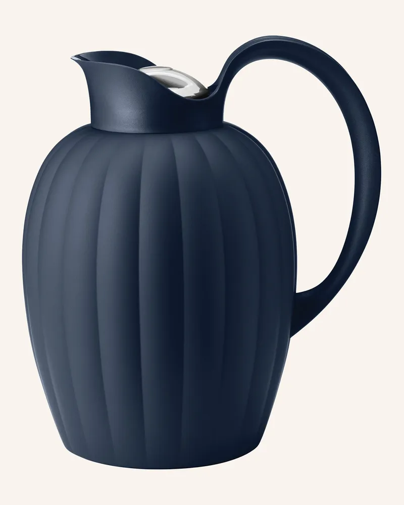 Georg Jensen Isolierkanne Bernadotte blau Dunkelblau