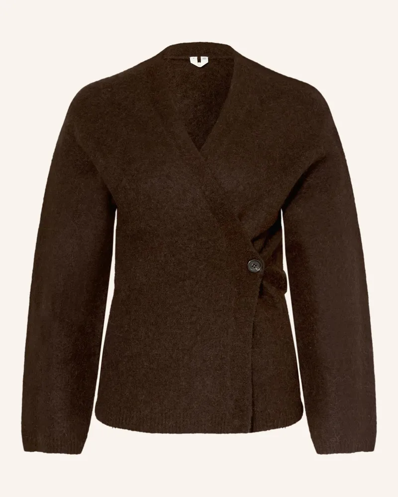 Arket Strickjacke Baraka braun Dunkelbraun