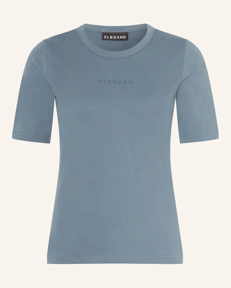 ELBSAND T-Shirt Siva blau Blaugrau