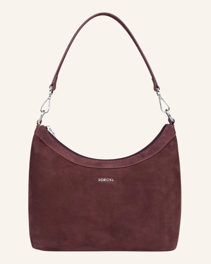 Roeckl Schultertasche DIANA NUBUK SMALL Dunkelrot